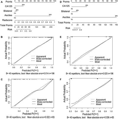 Diagnosis of Ovarian Neoplasms Using Nomogram in Combination With Ultrasound Image-Based Radiomics Signature and Clinical Factors